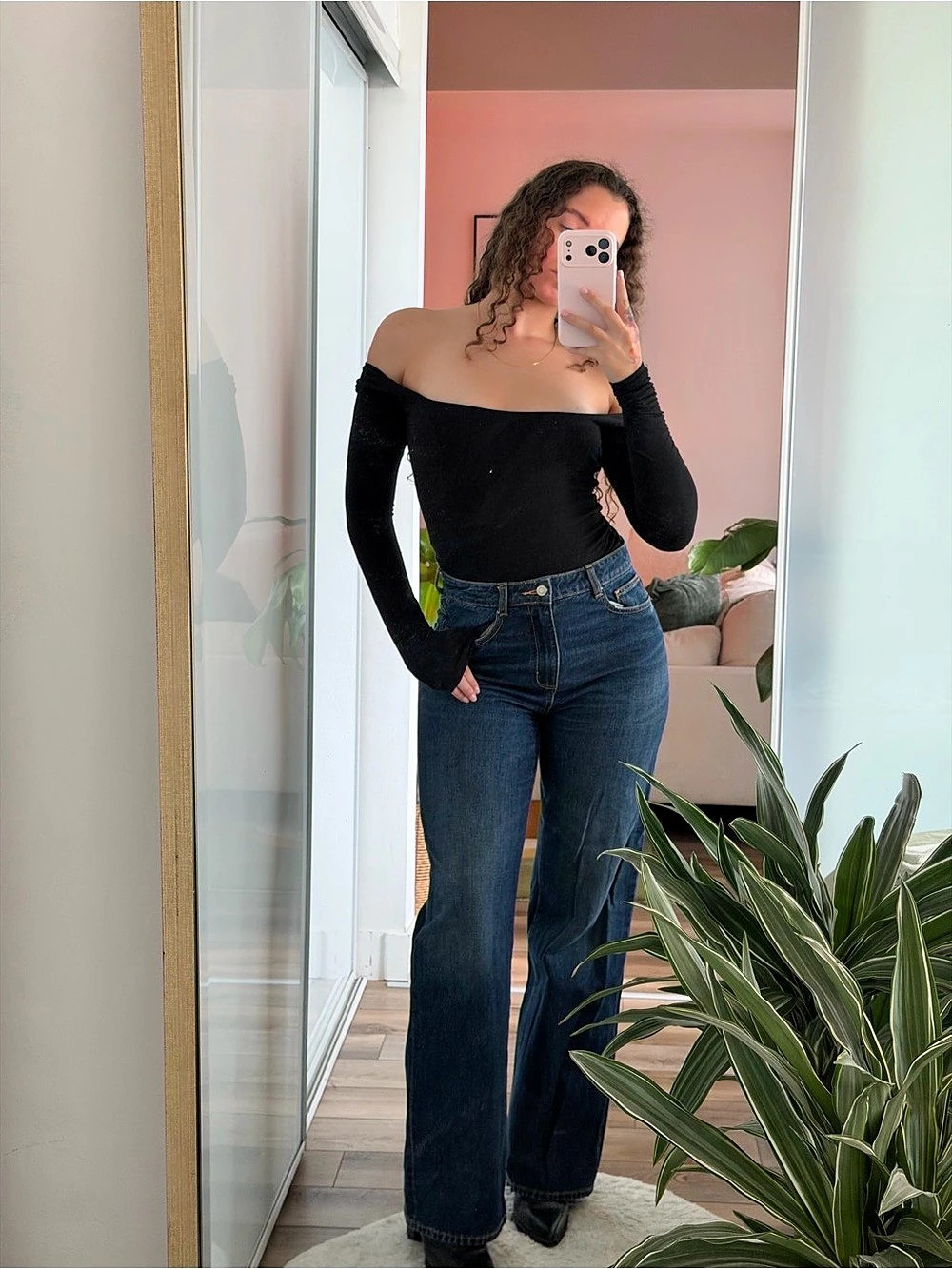Blue wide leg Jeans Like New